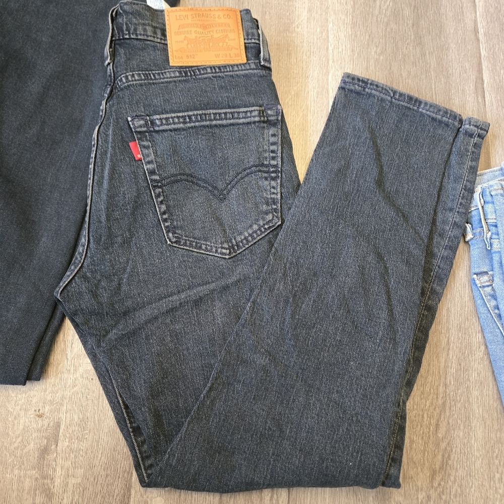 512 Levi's Slim Taper W29L30 Men's Dark Blue Jeans